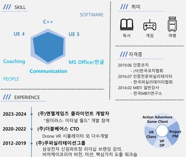 언리얼 교강사 박태환 소개